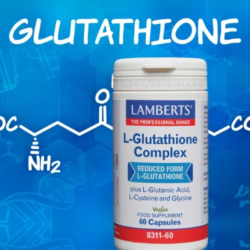 Complejo L-Glutation con aminoácidos en forma libre Lamberts en comprimidos Suplemento Complejo L-Glutation de Lamberts con aminoácidos en forma libre en comprimidos