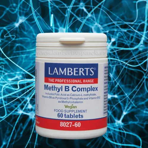 Complejo Metil B Vitaminas del grupo B Lamberts en comprimidos Suplemento Complejo Metil B con todas las vitaminas del grupo B de Lamberts en comprimidos