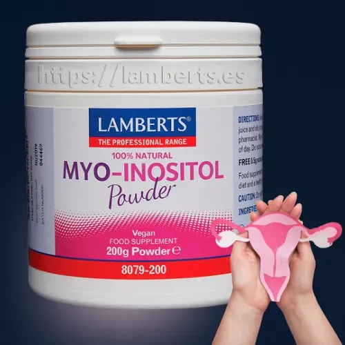 Myo-Inositol en polvo 200 g Lamberts Suplemento Myo-Inositol en polvo de Lamberts formato 200 g