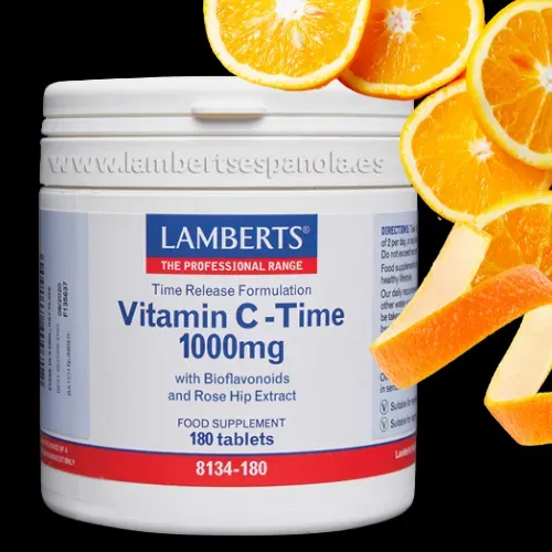 Vitamina C 1000 mg liberación sostenida Lamberts en comprimidos Suplemento Vitamina C 1000 mg de liberación sostenida Lamberts en comprimidos