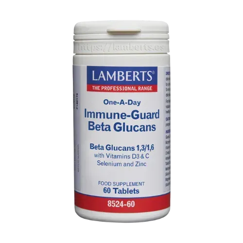 Immune-Guard Beta Glucanos más Vitaminas D3, C, Selenio y Zinc