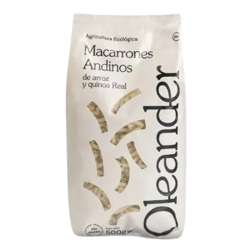 Macarrones Andinos de Arroz y Quinoa Real Bio 500Gr