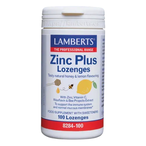 Zinc Plus con Vitamina C, Propóleo de abejas, Riboflavina y Miel