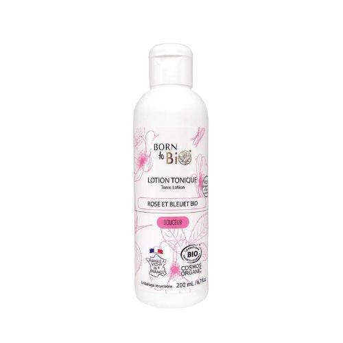 Loción Tónica con Agua Floral de Rosa y Aciano Orgánicos 200 ml