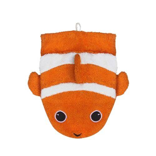 Manopla de algodón orgánico pez payaso de furnis