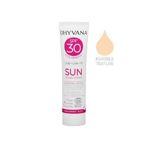 Protector Solar facial SPF30 Sun con Ácido Hialurónico