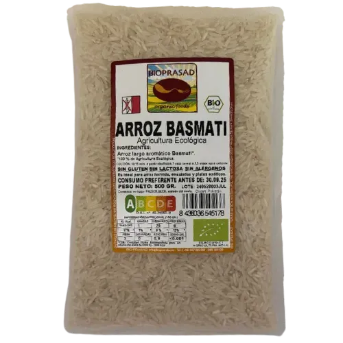 Arroz Basmati Blanco Bio 500 Gr