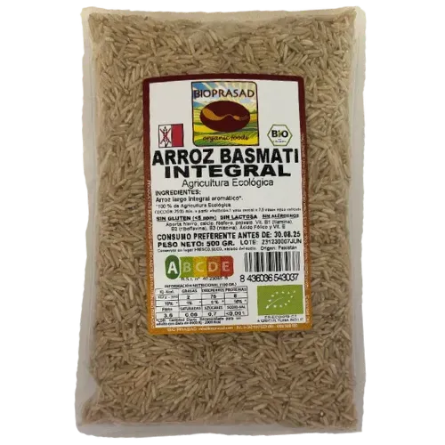 Arroz Basmati Integral Bio 500Gr