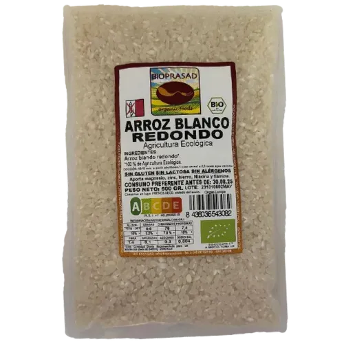 Arroz Blanco Redondo Bio 500Gr