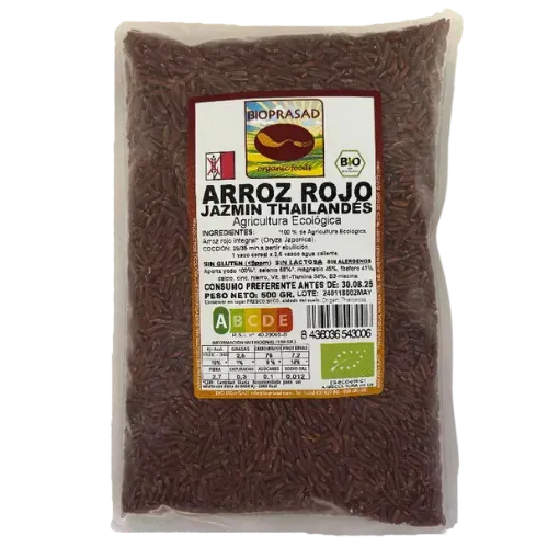Arroz Rojo Jazmín Integral Bio 500Gr