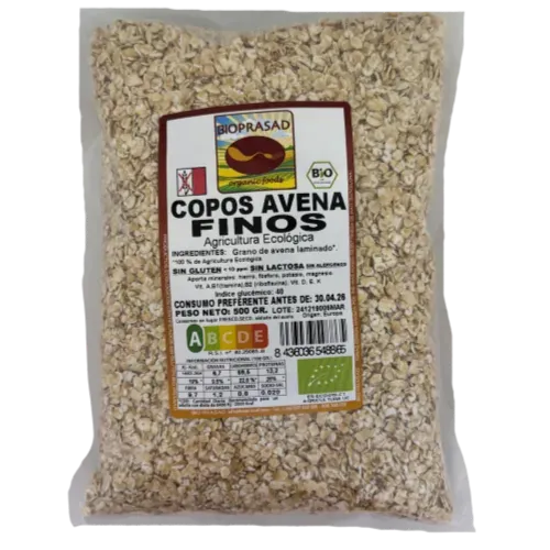 Copos de Avena Finos Bio 500Gr