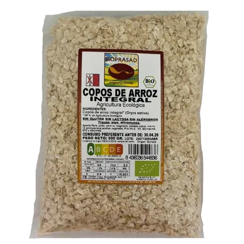 Copos de Arroz Integral Bio 500Gr