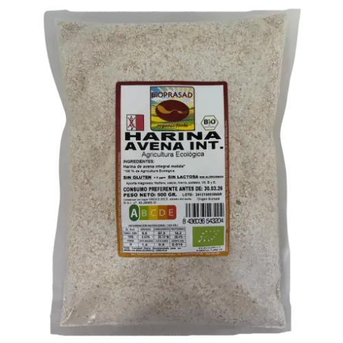 Harina de Avena Integral Bio 500Gr