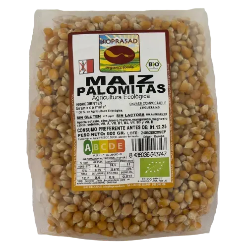 Maíz para Palomitas Bio 500Gr