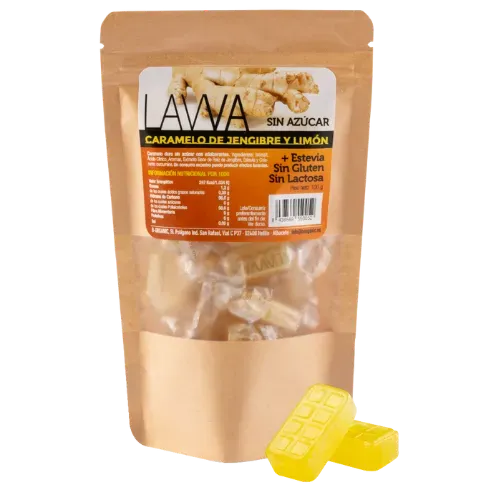 Caramelo Jenjibre y Limón con Estevia 100 gr