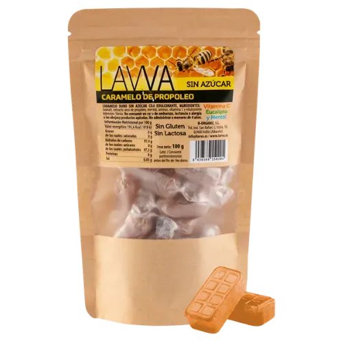 Caramelos de Propóleo Sin Azúcar de 100Gr