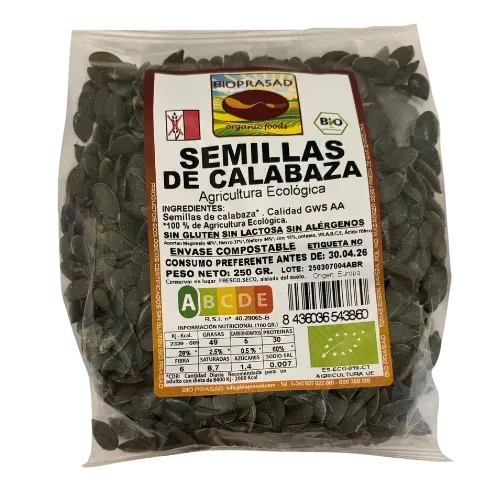 Semillas de Calabaza Bio 250Gr