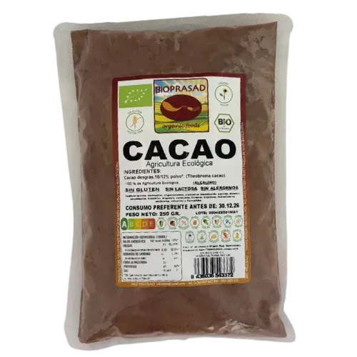 Cacao Desgrasado Bio 250 Gr
