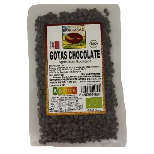 Gotas de Chocolate Bio 100Gr