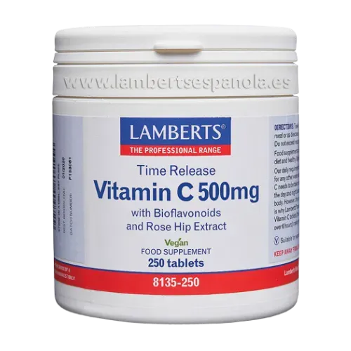 Vitamina C 500 mg. Liberación Sostenida 250 tabletas