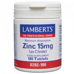 Zinc 15 mg como Citrato con mayor absorción 180 cápsulas