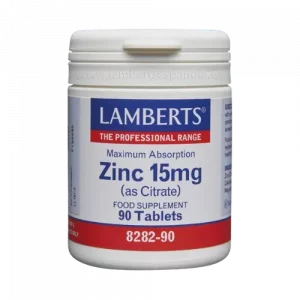 Zinc 15 mg como Citrato con mayor absorción 90 cápsulas
