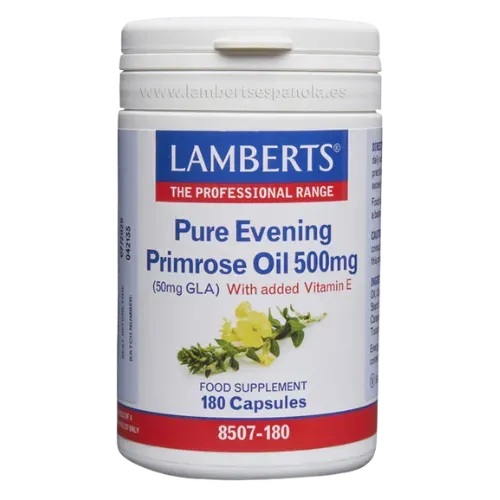 Aceite de Prímula u Onagra Puro 500 mg con Vitamina E