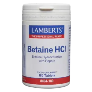 Betaína HCI 324 mg y Pepsina 5 mg