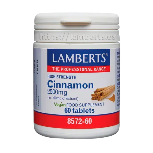 Canela 2.500 mg como extracto estandarizado