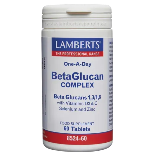 Complejo de Beta Glucanos más Vitaminas D3, C, Selenio y Zinc