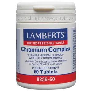 Complejo de Cromo GTF con Vitaminas B y C, Magnesio, Cobre y Zinc