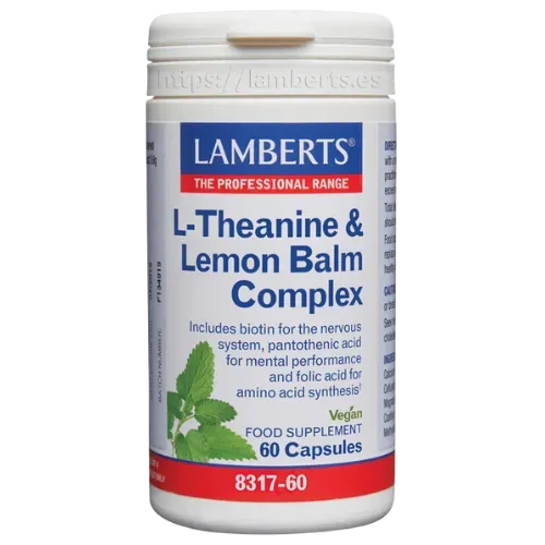Complejo de L-Teanina 200 mg y Bálsamo de Limón 6000 mg
