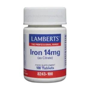 Hierro 14 mg (como Citrato)