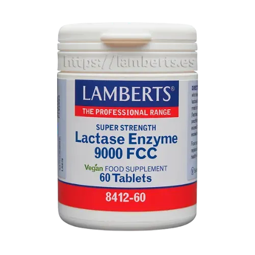 Complejo de Lactasa 350 mg 9000 FCC. Enzima Digestiva en tabletas