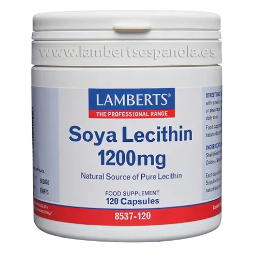Lecitina de Soja 1200 mg es una fuente de Fosfatidil Colina
