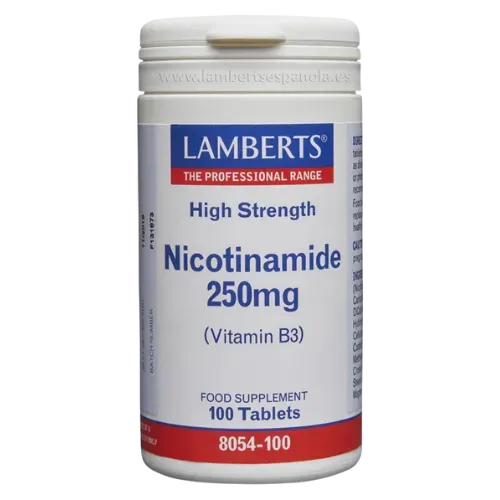 Niacina como Nicotinamide o Vitamina B3 250 mg