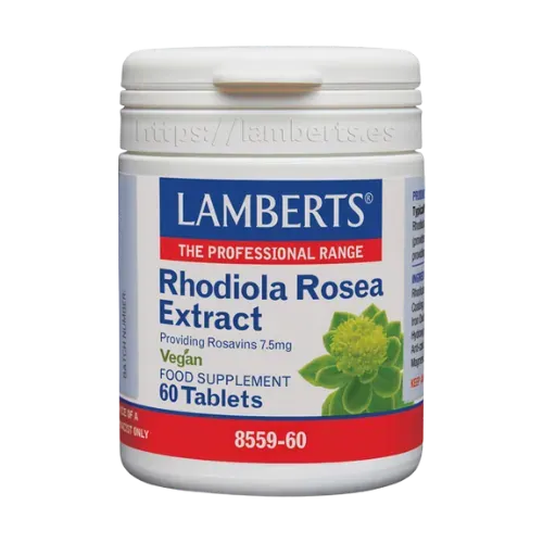 Rhodiola Rosea 3125 mg aportando 7,5 mg de Rosavinas