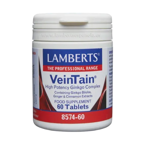 VeinTain® con extractos de Ginkgo Biloba, Canela y Jengibre