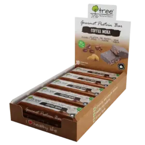 Caja de 10 Barritas Naturales de Proteína Café Mokka – CAD 28/02/2026