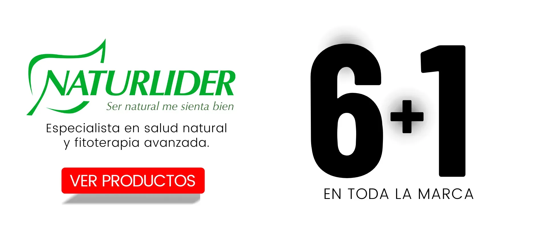 Promoción en 6+1 de Naturlider, en CN Holística, distribuidores para toda Canarias