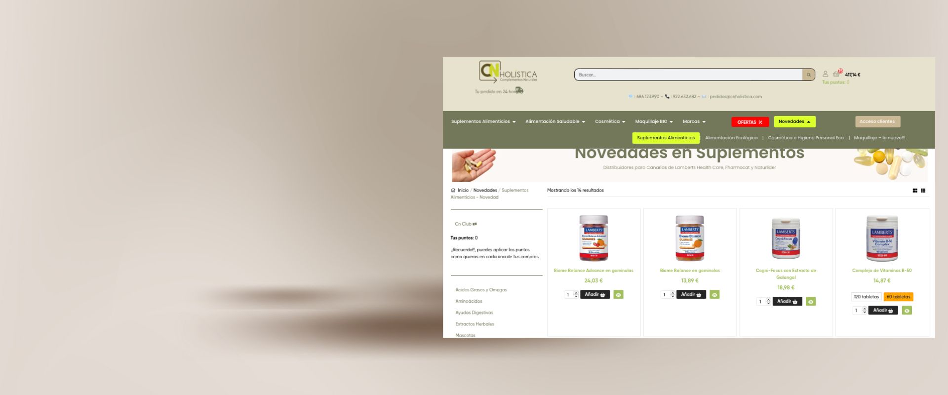Nueva sección con todo lo nuevo en nuestra tienda
