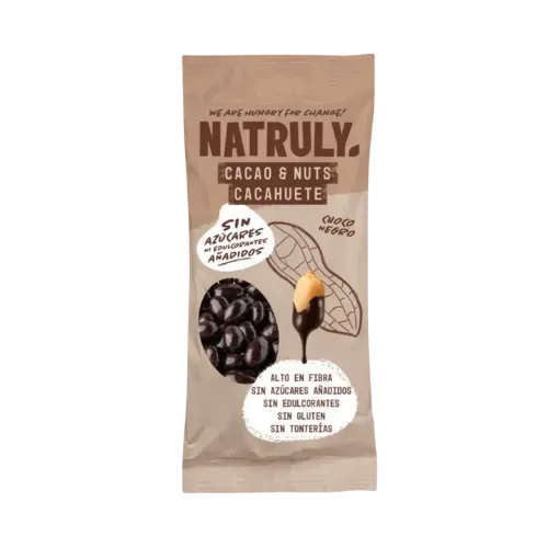 Cacahuetes de natruly de chocolate negro