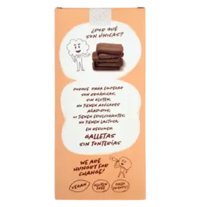 Galletas Natruly de cacao y naranja Bio 125g sin gluten y sin azúcar añadido