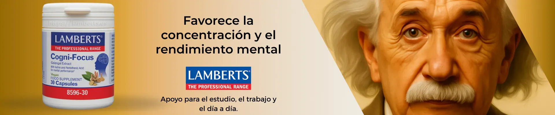Suplemento Cogni Focus de Lamberts para concentración y rendimiento mental