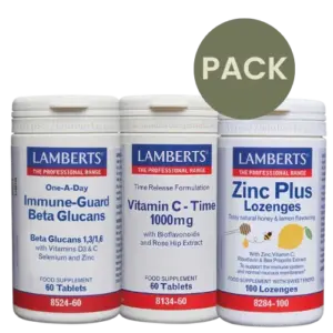 Pack Vitamina C + Complejo Beta Glucanos + Zinc Plus