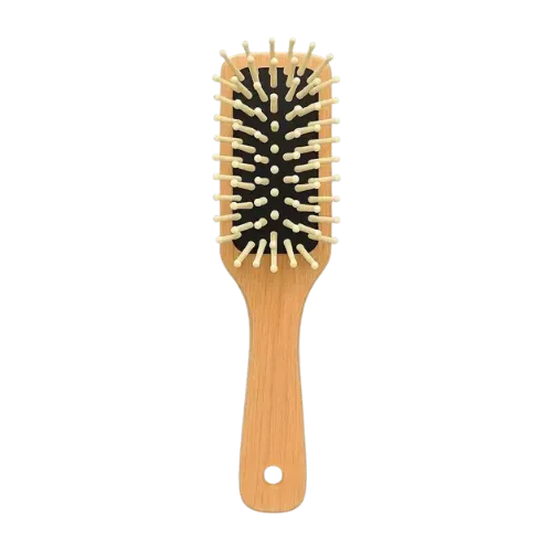 Cepillo para el cabello (púas de madera de loto)