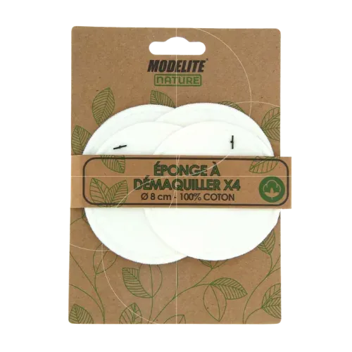 Esponjas desmaquillantes de algodón