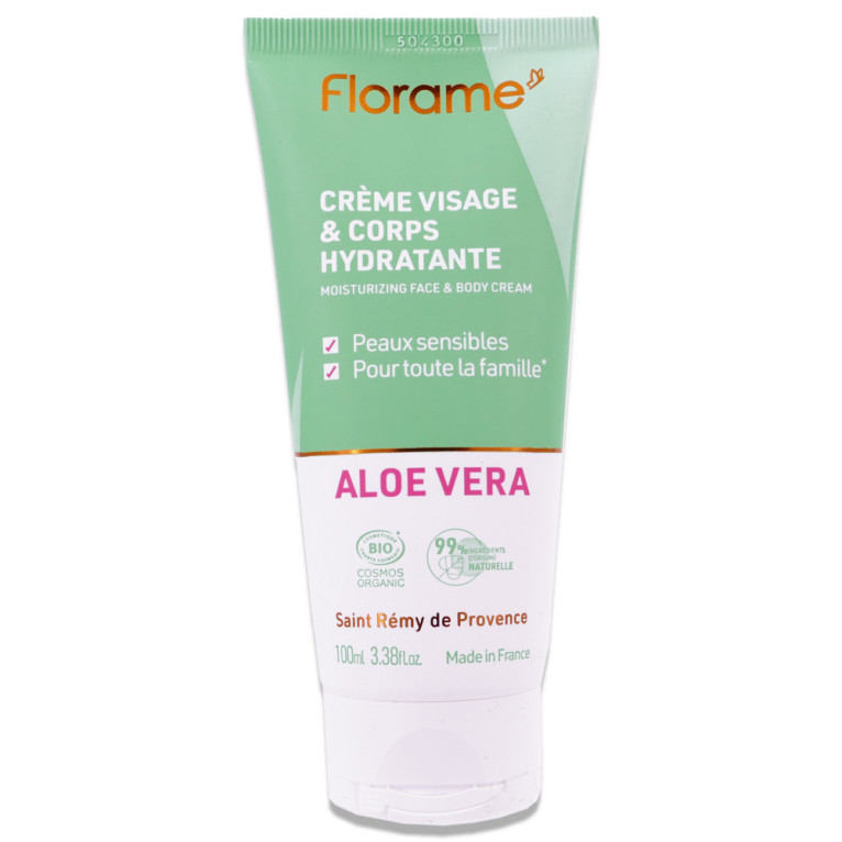 Crema hidratante Aloe Vera rostro y cuerpo Florame 100 ml