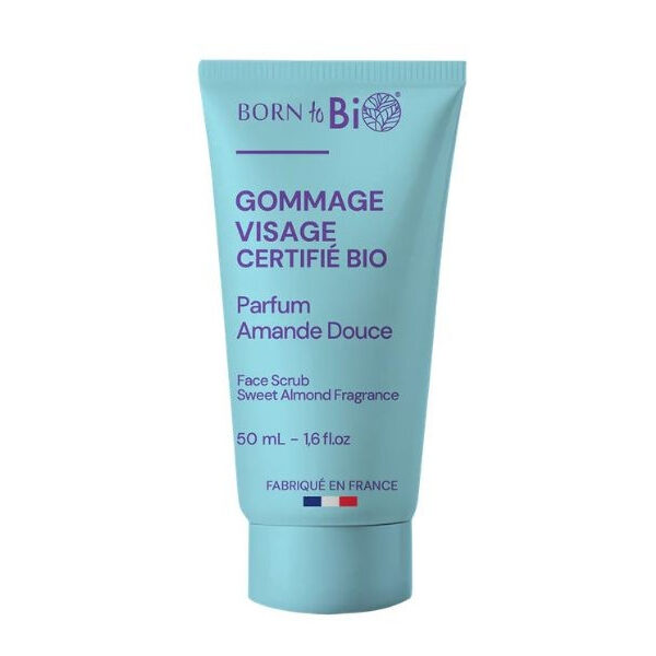 Exfoliante facial de almendras dulces para piel normal Born to Bio 50 ml